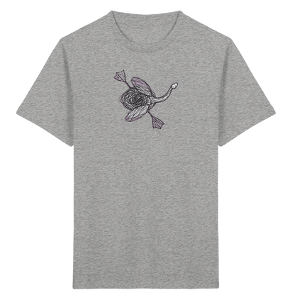 Schwan von oben Kritzelmotiv - Kinder Bio T-Shirt