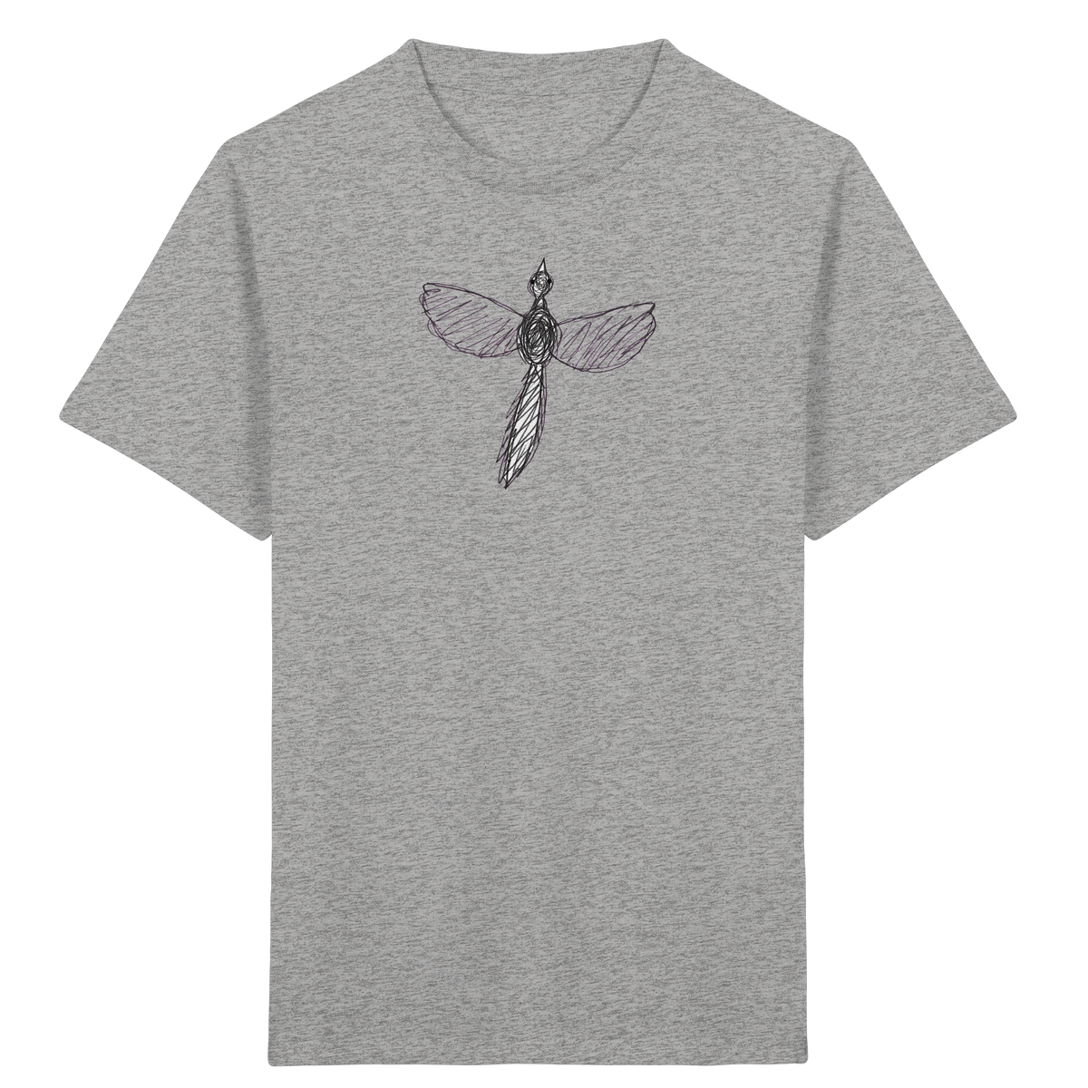Fasan von oben gezeichnet - Kinder Bio T-Shirt