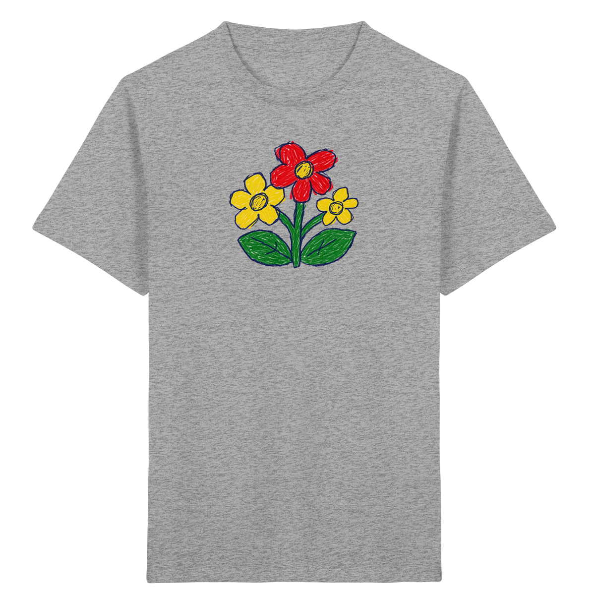 Kritzel-Dreiblüte Kinder T-Shirt - Kinder Bio T-Shirt