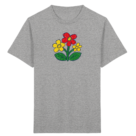 Kritzel-Dreiblüte Kinder T-Shirt - Kinder Bio T-Shirt