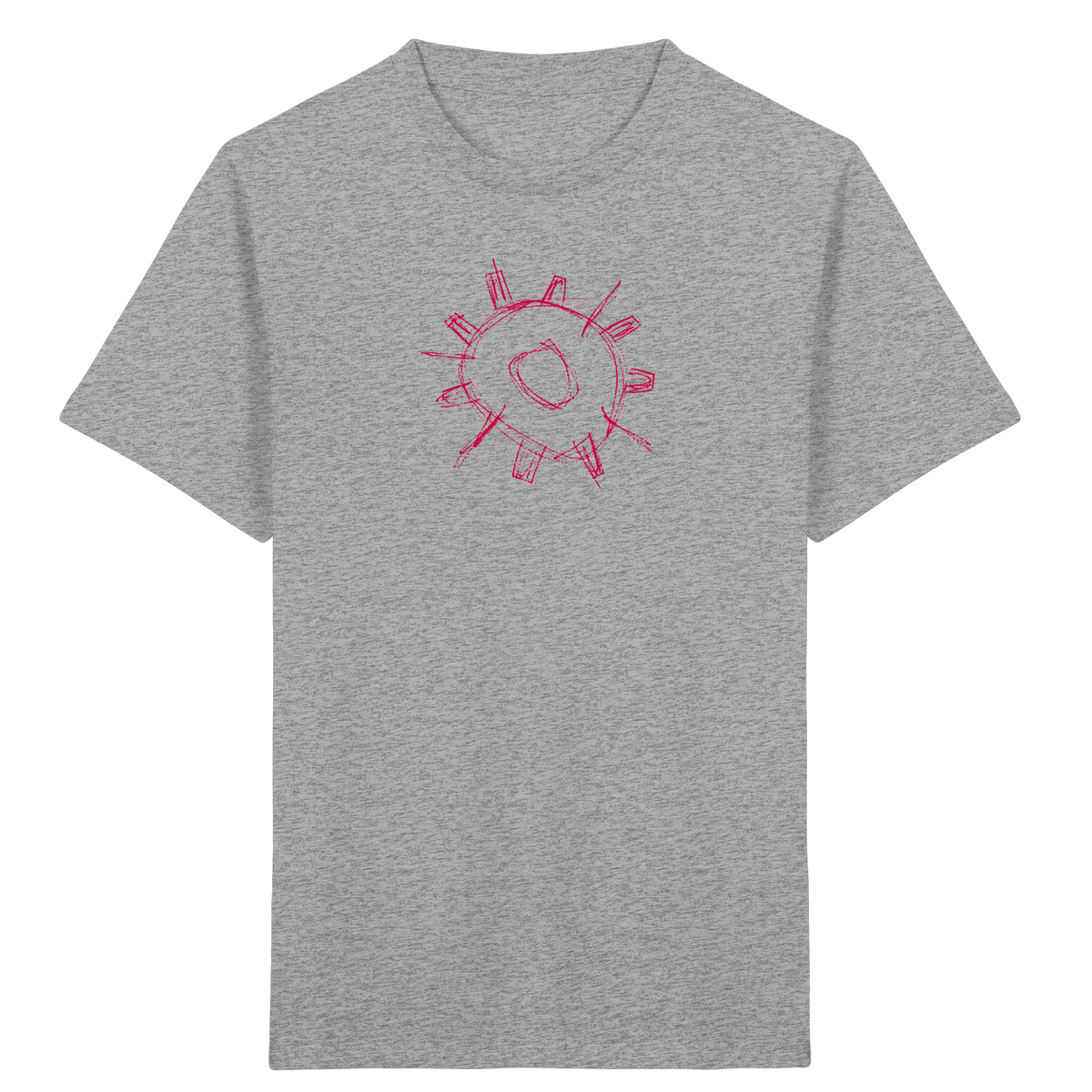 Karminrotes Zackenrad Kinder T-Shirt - Kinder Bio T-Shirt