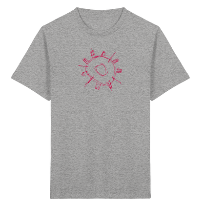 Karminrotes Zackenrad Kinder T-Shirt - Kinder Bio T-Shirt
