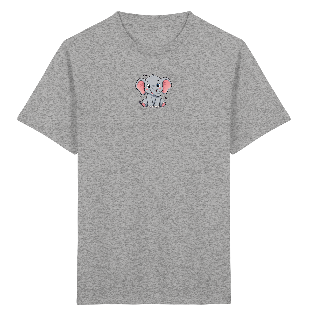 Niedlicher Elefant: Fröhliches Kinder-T-Shirt - Kinder Bio T-Shirt
