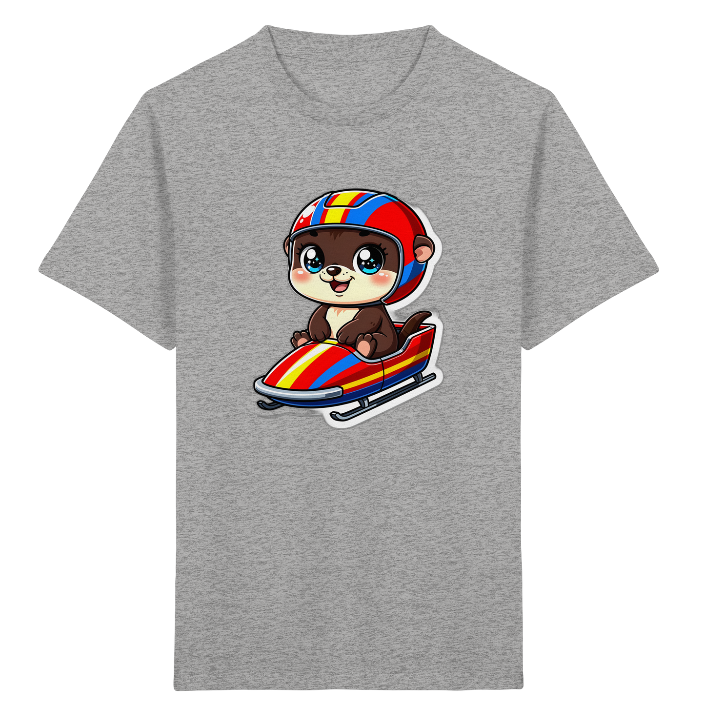 Otter im Bob: Cooles Kinder T-Shirt