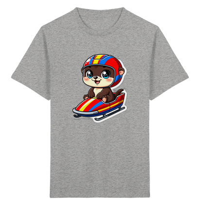 Otter im Bob – Kinder Bio-T-Shirt