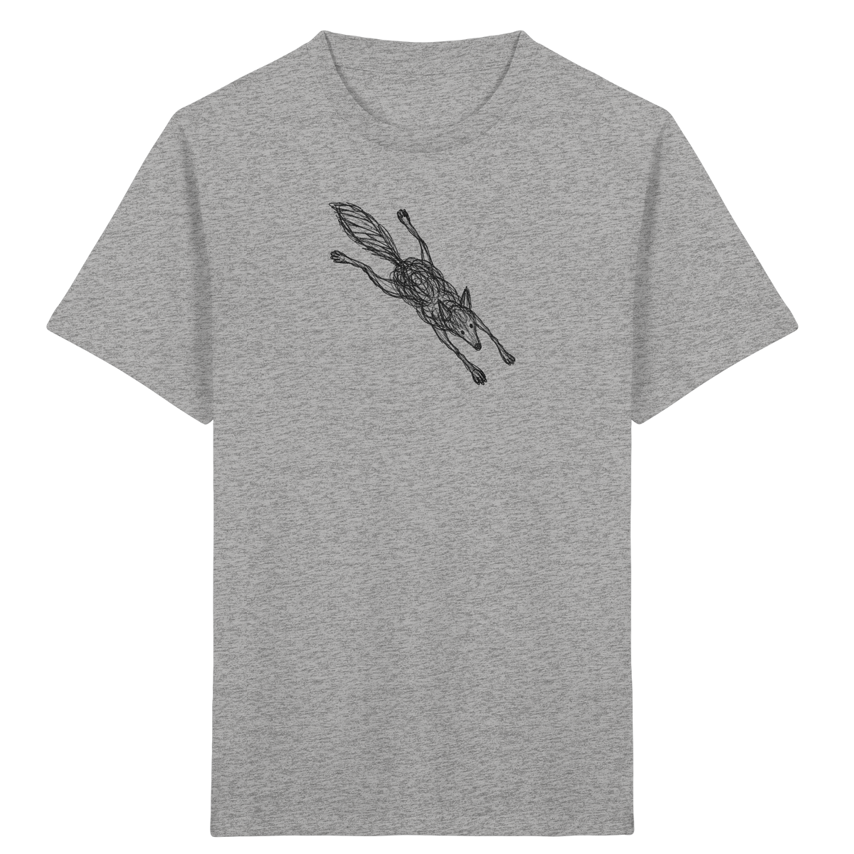 Wolf von oben - Kinder Bio T-Shirt