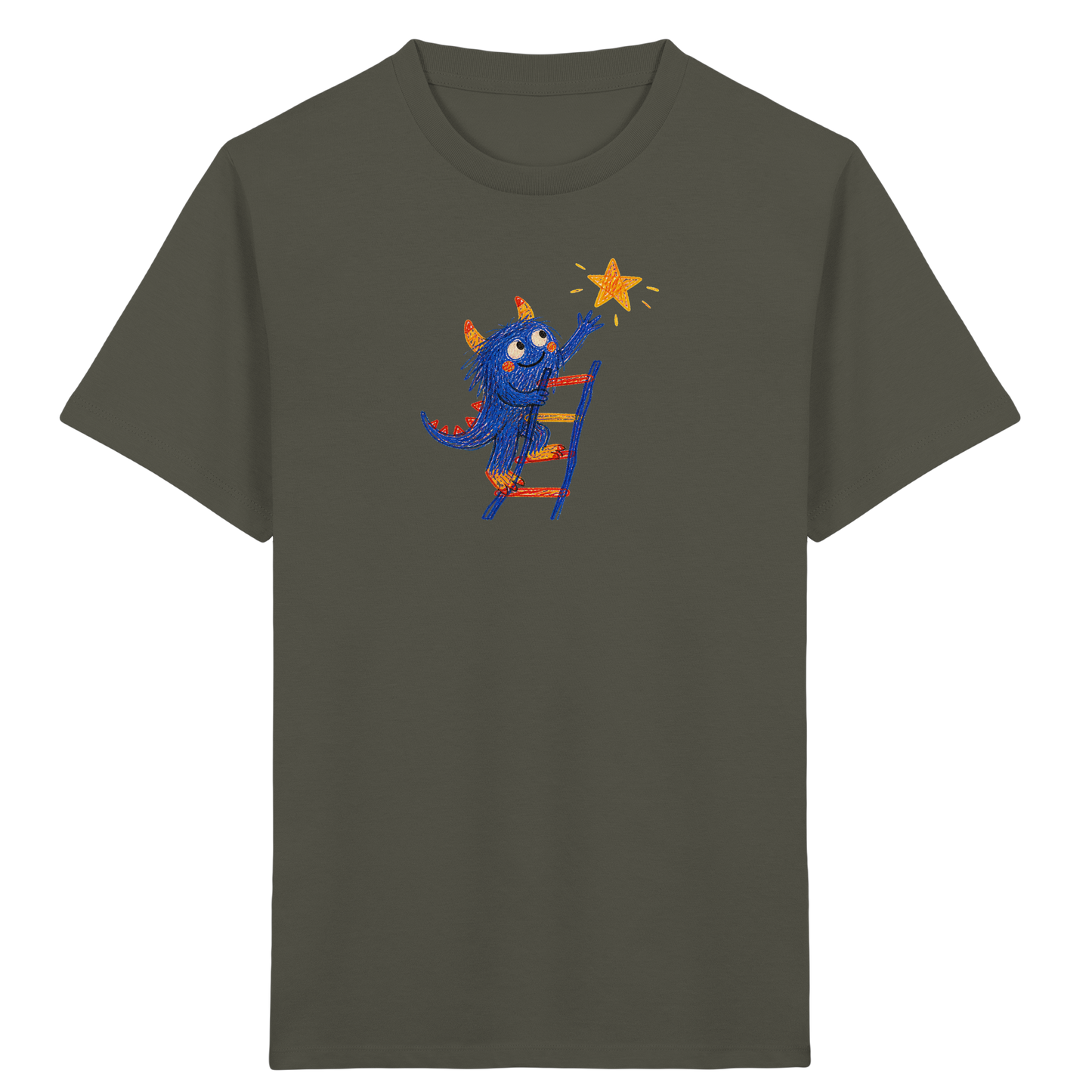 Monster auf der Sternenleiter - Kinder Bio T-Shirt