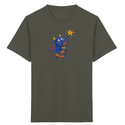 Monster auf der Sternenleiter - Kinder Bio T-Shirt
