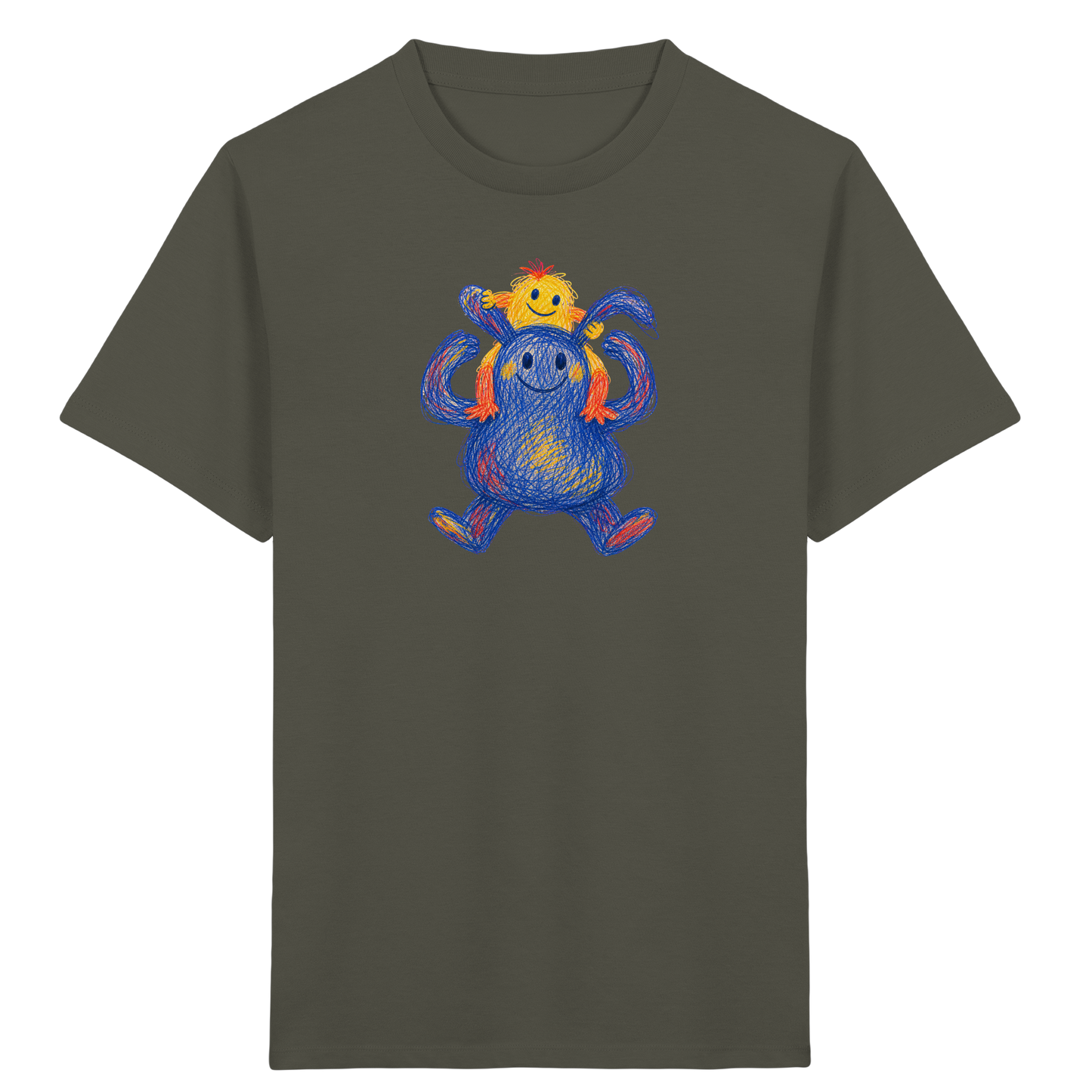 Huckepack Monster Kinder T-Shirt - Kinder Bio T-Shirt