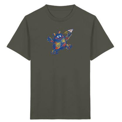 Papierfliegerwerfer Kritzelmonster Kinder Shirt - Kinder Bio T-Shirt