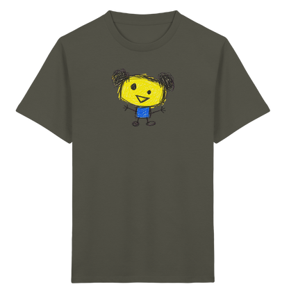Kritzelkopf mit Doppeldutt - Kinder Bio T-Shirt