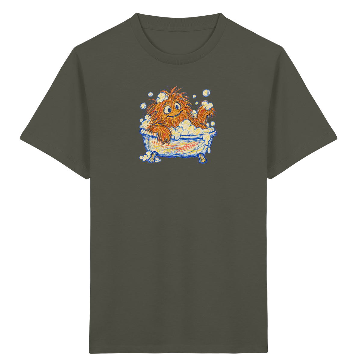 Badewannenzottel im Schaumbad - Kinder Bio T-Shirt