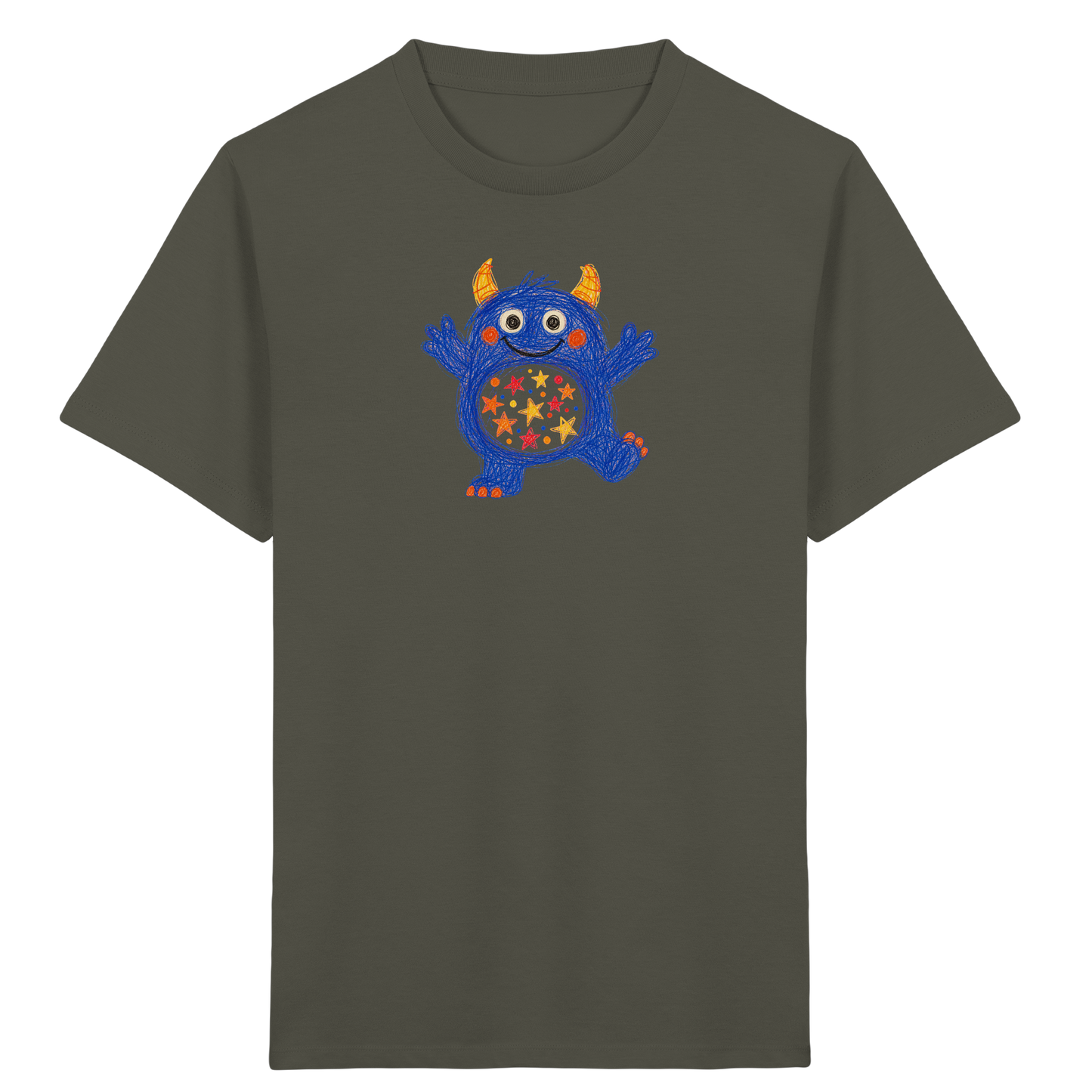 Funkelbauch Kritzelmonster Shirt - Kinder Bio T-Shirt