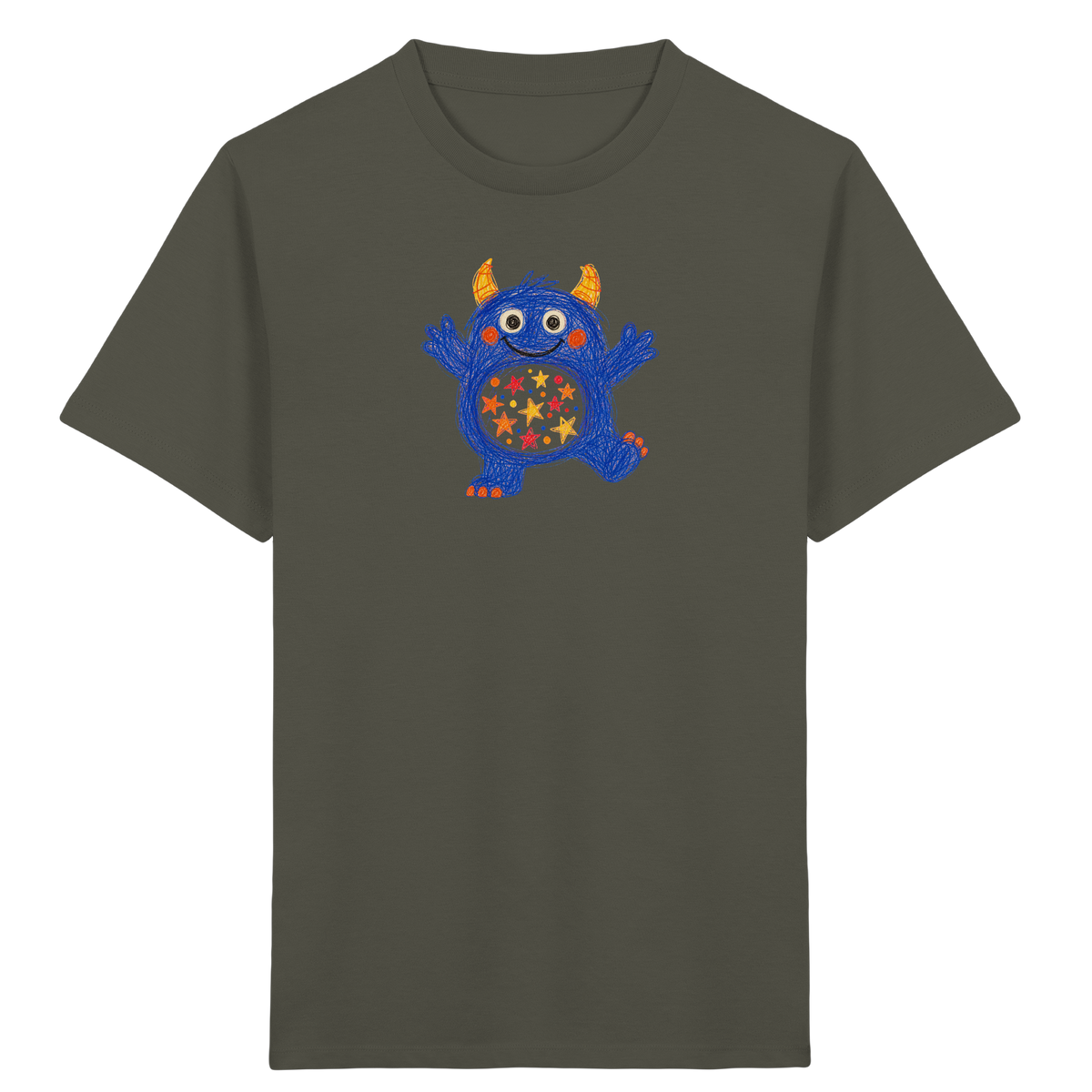 Funkelbauch Kritzelmonster Shirt - Kinder Bio T-Shirt