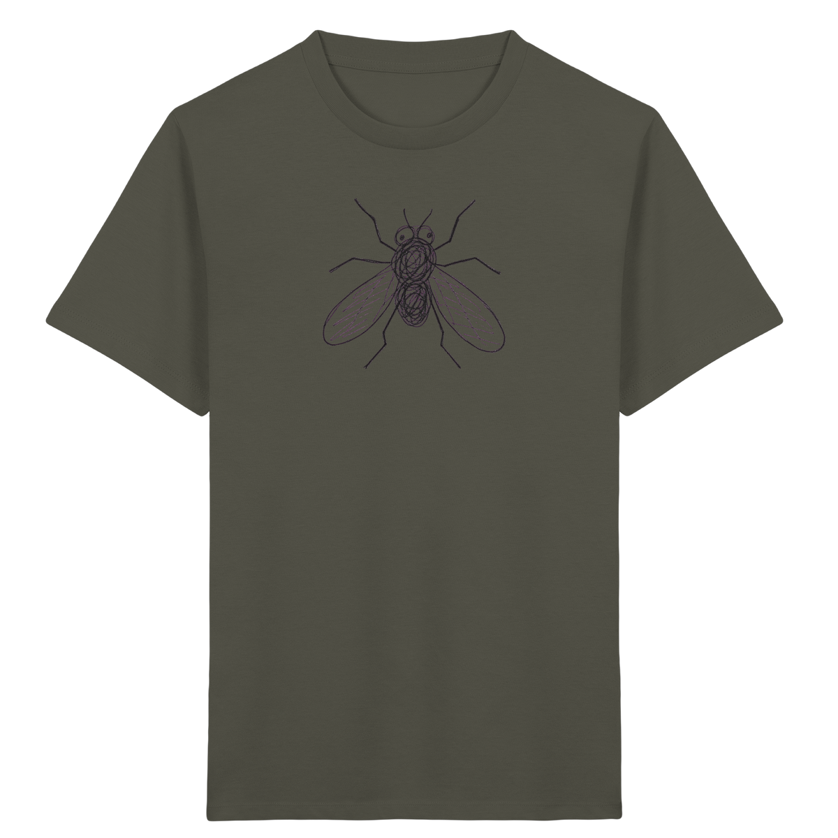 Fliege von oben gezeichnet - Kinder Bio T-Shirt