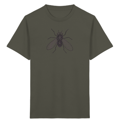 Fliege von oben gezeichnet - Kinder Bio T-Shirt