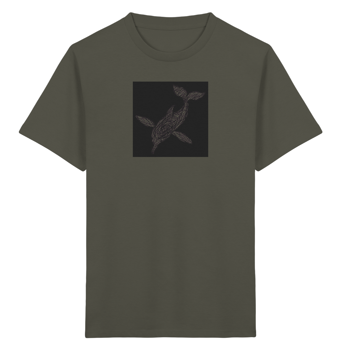 Delfin von oben - Kinder Bio T-Shirt