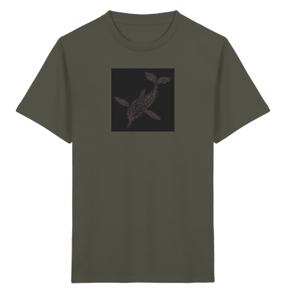 Delfin von oben - Kinder Bio T-Shirt