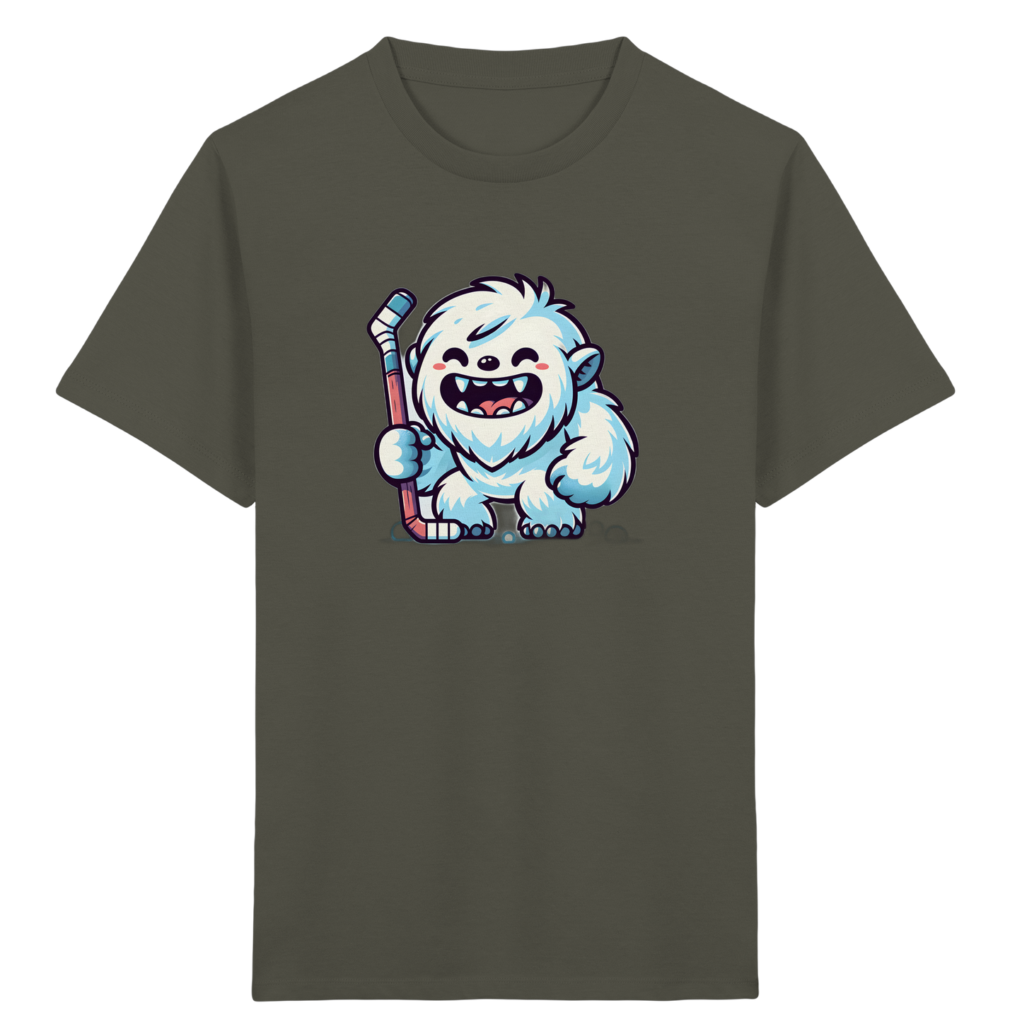 Yeti Eishockey: Fröhliches Kinder T-Shirt