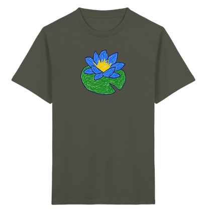 Kritzel Wasserlilie Kinder Shirt - Kinder Bio T-Shirt