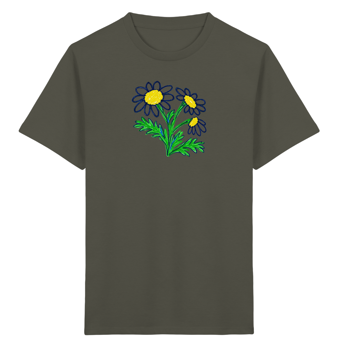 Kritzel-Kamille Kinder T-Shirt - Kinder Bio T-Shirt