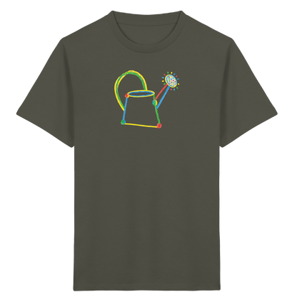 Bunte Kreide Gießkanne Kinder - Kinder Bio T-Shirt