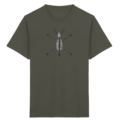 Esel von oben gezeichnet - Kinder Bio T-Shirt