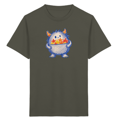 Kleines Monster mit Sternentasche - Kinder Bio T-Shirt