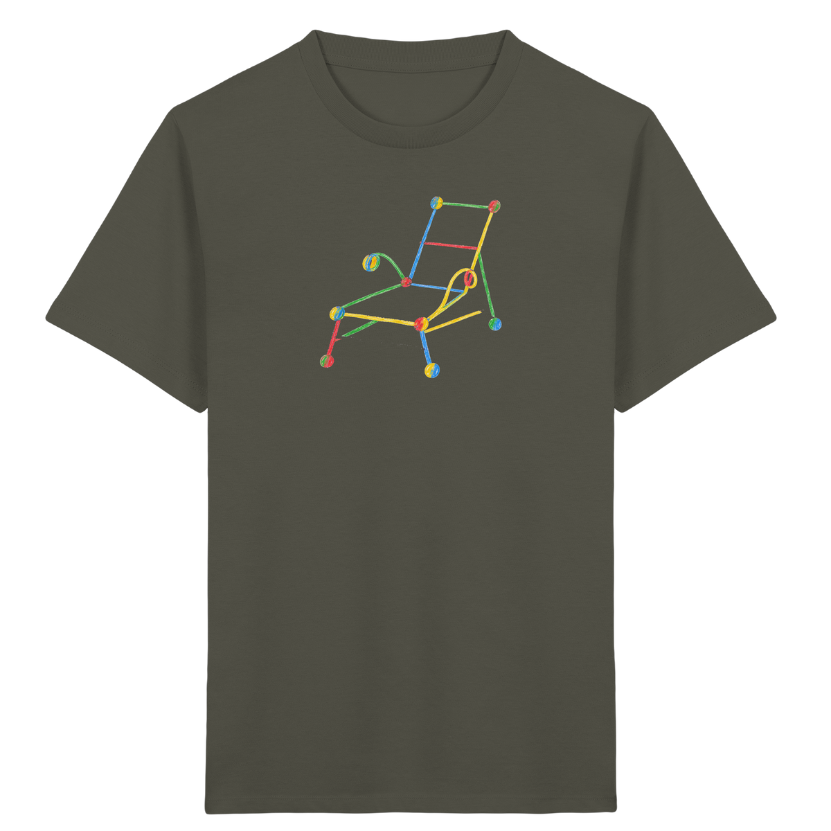 Bunte Liege mit Farbpunkten - Kinder Bio T-Shirt