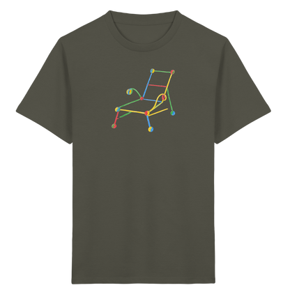 Bunte Liege mit Farbpunkten - Kinder Bio T-Shirt