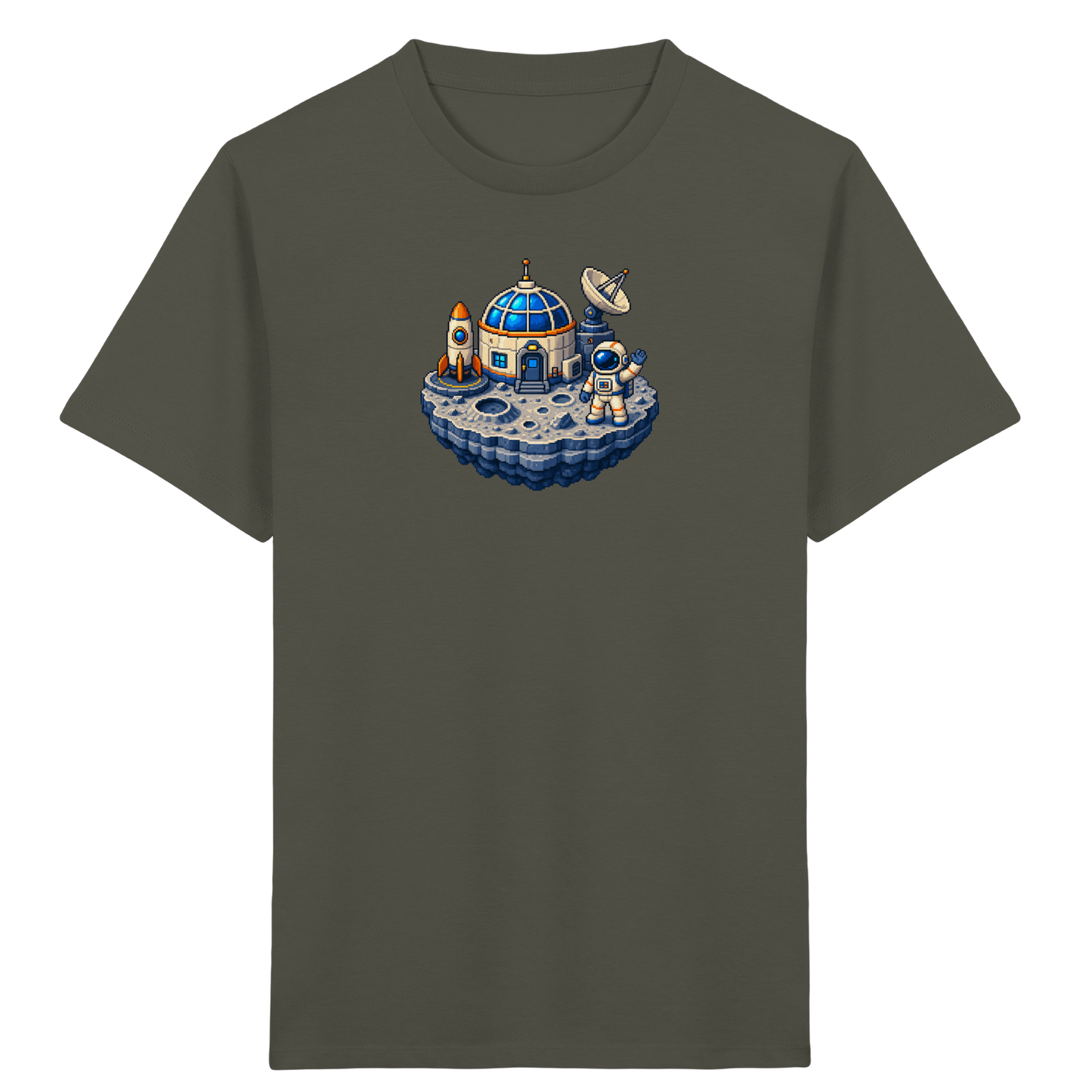 Coole Pixel Mondbasis Kinder T-Shirt - Kinder Bio T-Shirt