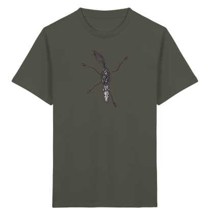 Pferd von oben gezeichnet - Kinder Bio T-Shirt