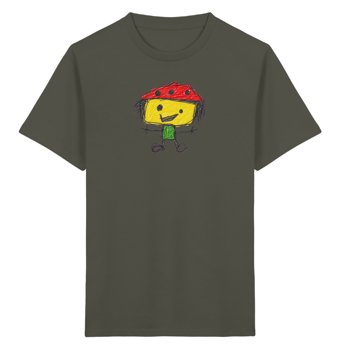 Kritzelkopf mit Tupfenhut - Kinder Bio T-Shirt