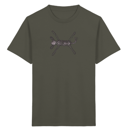 Hund von oben gezeichnet - Kinder Bio T-Shirt