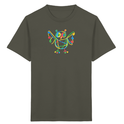 Farbpunkt Eule Kinder Shirt - Kinder Bio T-Shirt