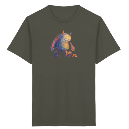 Schneckenfreund Monster Kinder T-Shirt - Kinder Bio T-Shirt