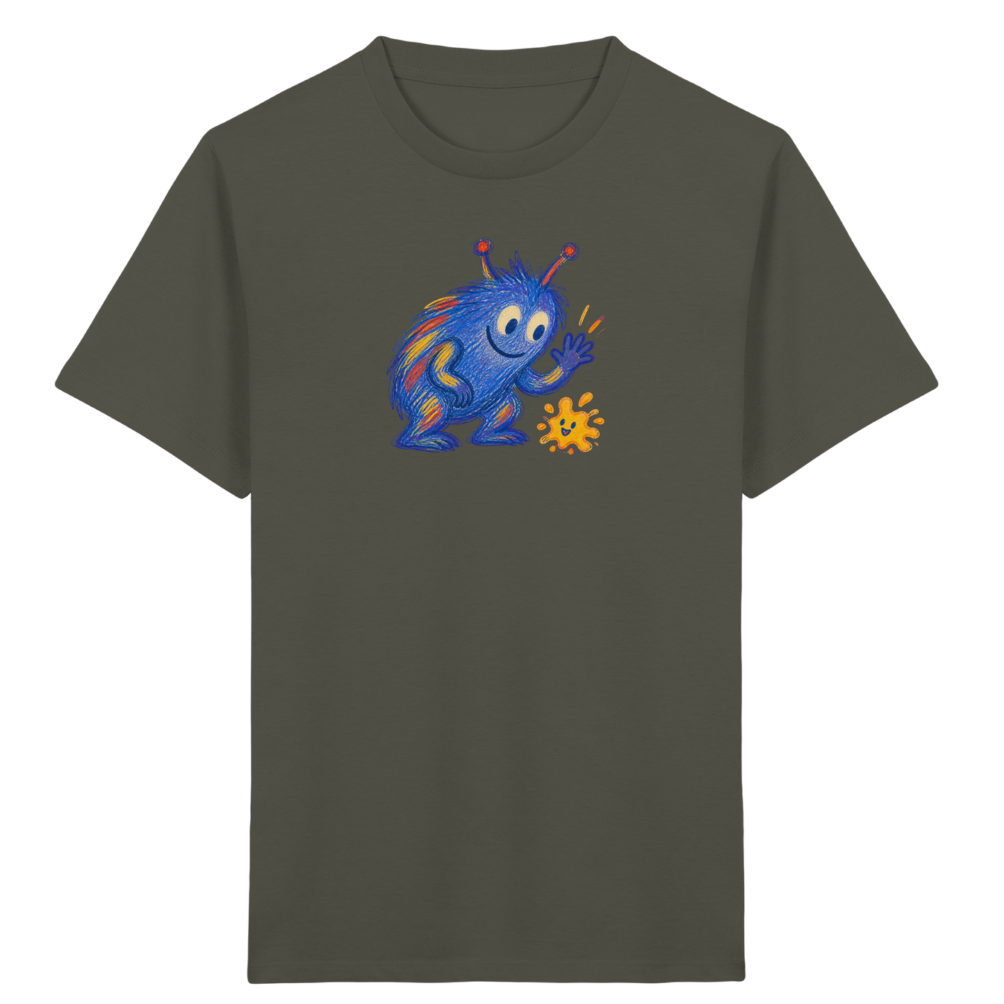 Klecksfreund Monster Kinder T-Shirt - Kinder Bio T-Shirt