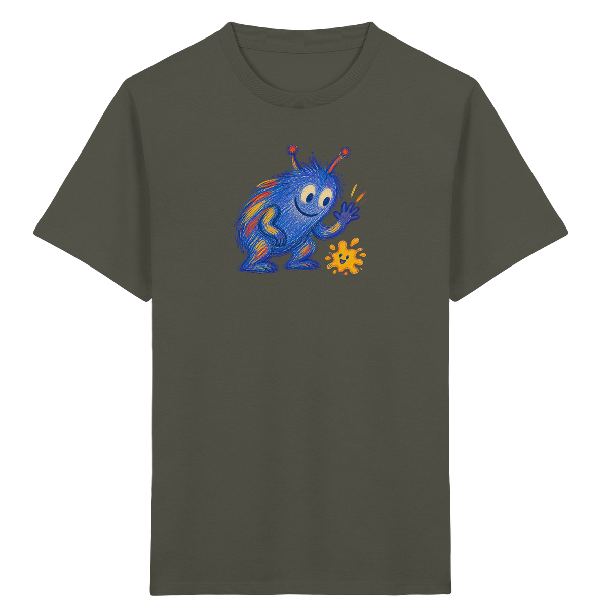 Klecksfreund Monster Kinder T-Shirt - Kinder Bio T-Shirt