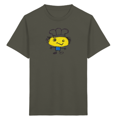 Kritzelkopf mit Kochmütze - Kinder Bio T-Shirt