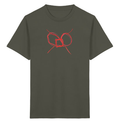 Ziegelrote Wackelschleife Kinder T-Shirt - Kinder Bio T-Shirt