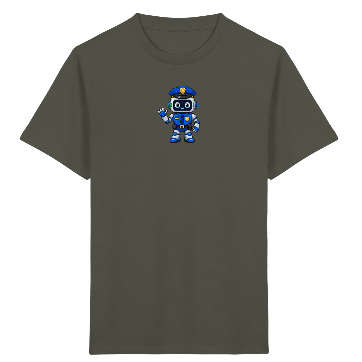 Pixel Roboter Polizei: Winkendes Kinder-T-Shirt - Kinder T-Shirt