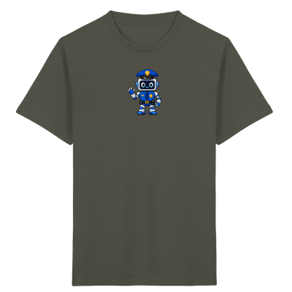 Pixel Roboter Polizei: Winkendes Kinder-T-Shirt - Kinder T-Shirt