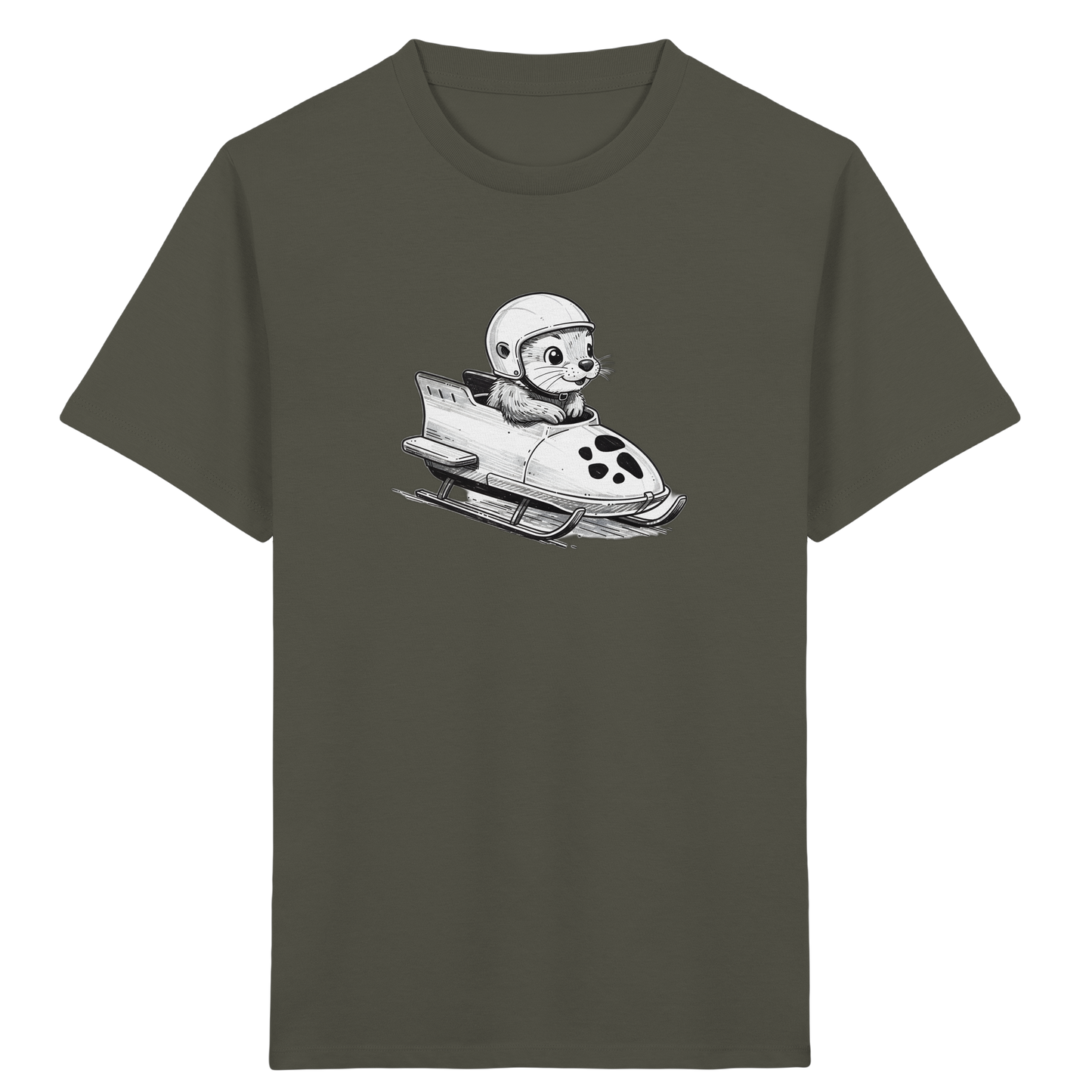 Otter Bob Abenteuer: Helm auf, Spaß rein! - Kinder Bio T-Shirt