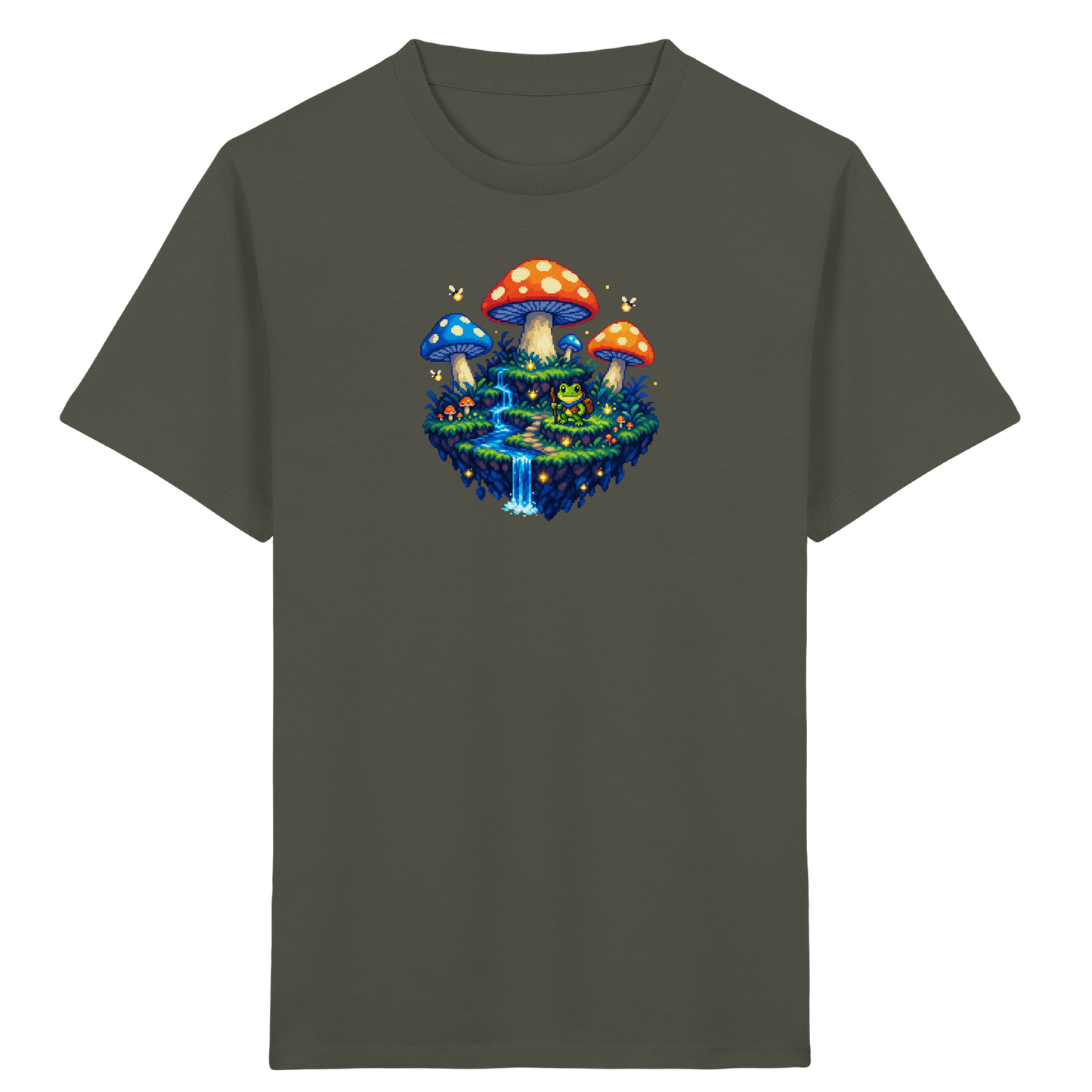 Magisches Pixel Abenteuer Frosch Shirt - Kinder Bio T-Shirt