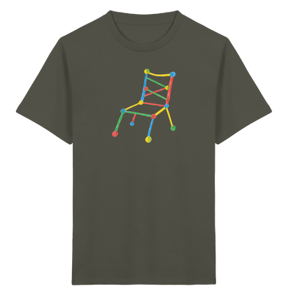 Bunter Kritzelstuhl für Kinder - Kinder Bio T-Shirt
