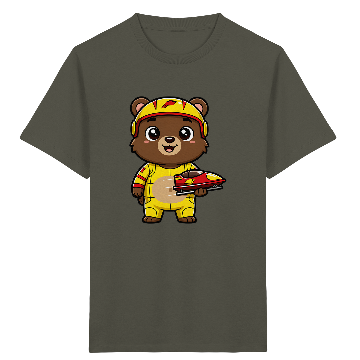 Bären-Rennfahrer T-Shirt: Abenteuer pur! - Kinder Bio T-Shirt