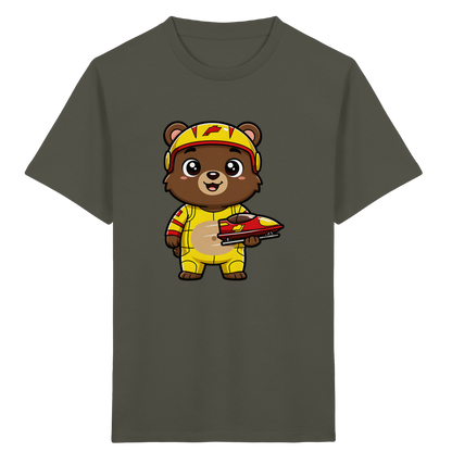 Bären-Rennfahrer T-Shirt: Abenteuer pur! - Kinder Bio T-Shirt