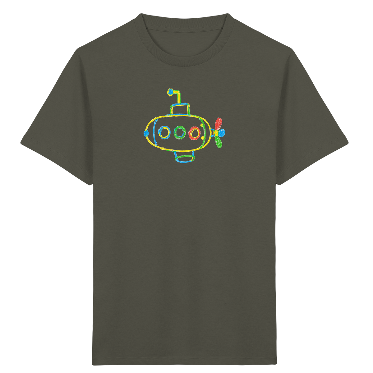 Farbpunkt U-Boot Abenteuer - Kinder Bio T-Shirt