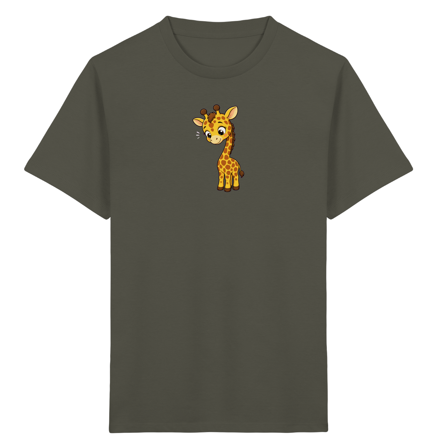 Niedliche Giraffe: Fröhliches Kinder-T-Shirt - Kinder Bio T-Shirt