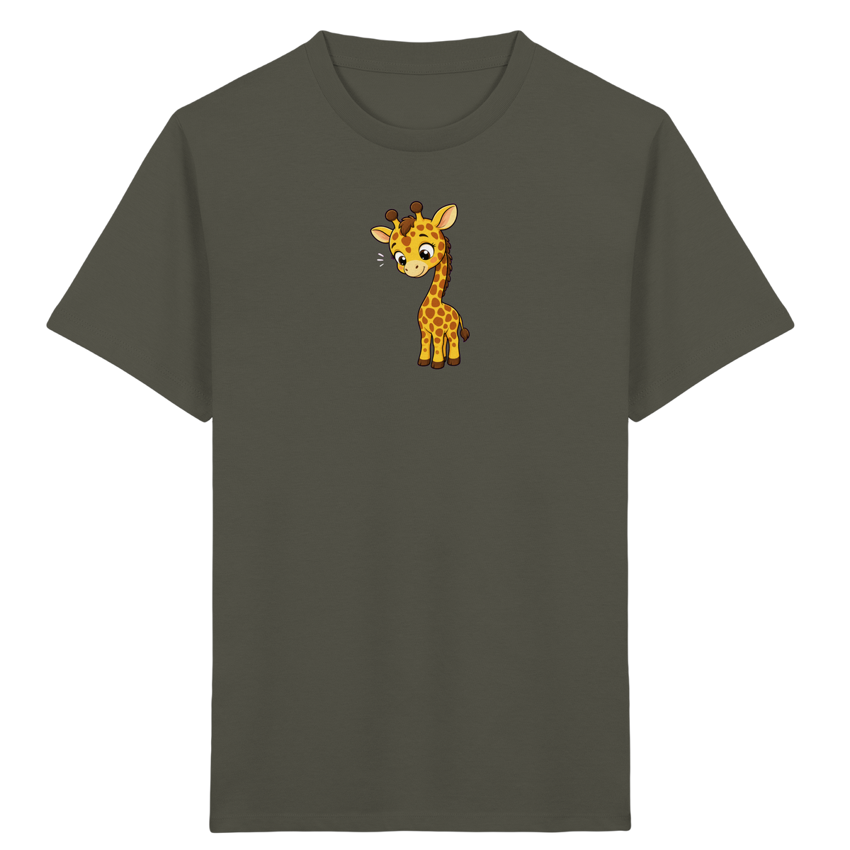 Niedliche Giraffe: Fröhliches Kinder-T-Shirt - Kinder Bio T-Shirt